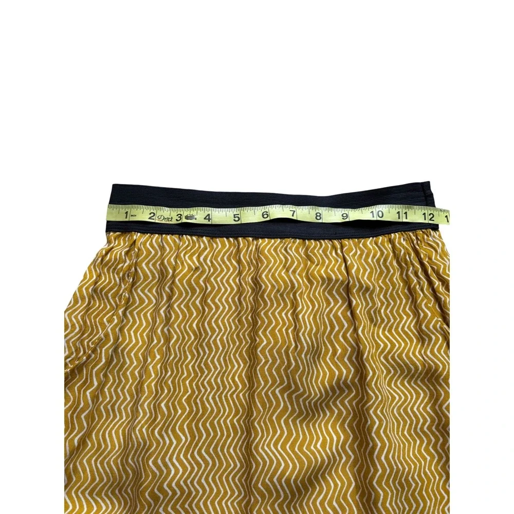 Moonlight Imports Skirt S Boho Tribal Geometric Print Yellow Multicolor USA‎